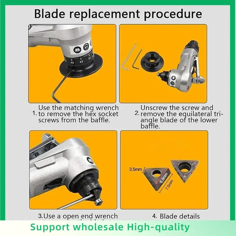 ABSF Chamfering Mini Deburring Metal 30000Rpm Circular Edge, 45 Degree Tile Pneumatic Chamfering Tool,For Chamfering Metal