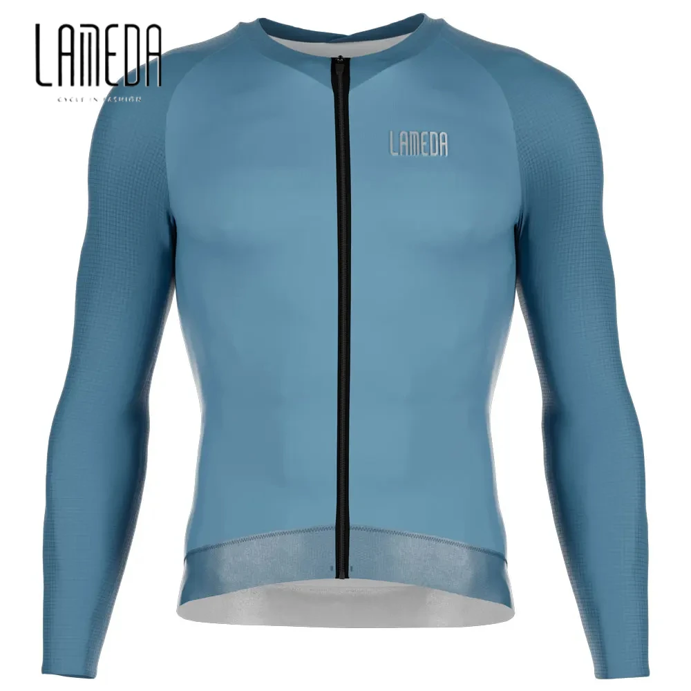 Lameda Cycling Jersey High Elasticity Men's Cycling Shirt Non-slip Long Sleeve Quick Dry Cycling Clothes For Men Cycling Clothes