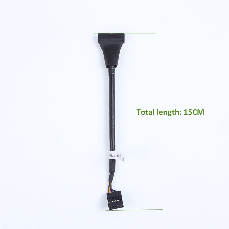 Lingable 19 20 Pin USB 3.0 Male To 9 Pin USB 2.0 Female Motherboard Mainboard Header Adapter Cable 15CM for Computer Case