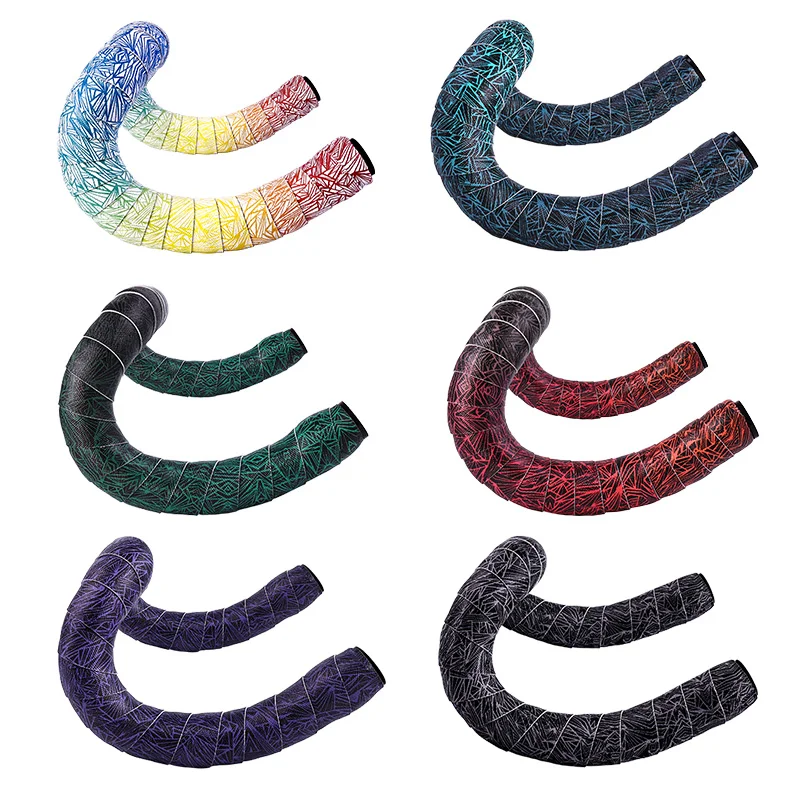 AliExpress PRO'S PRO 1 Pair Anti-Slip Road Bike Handlebar Tape PU Shock Handle Bar Strap Tape Bar End Plugs Bicycle PU Anti-Vibration Wrap Tape Barta