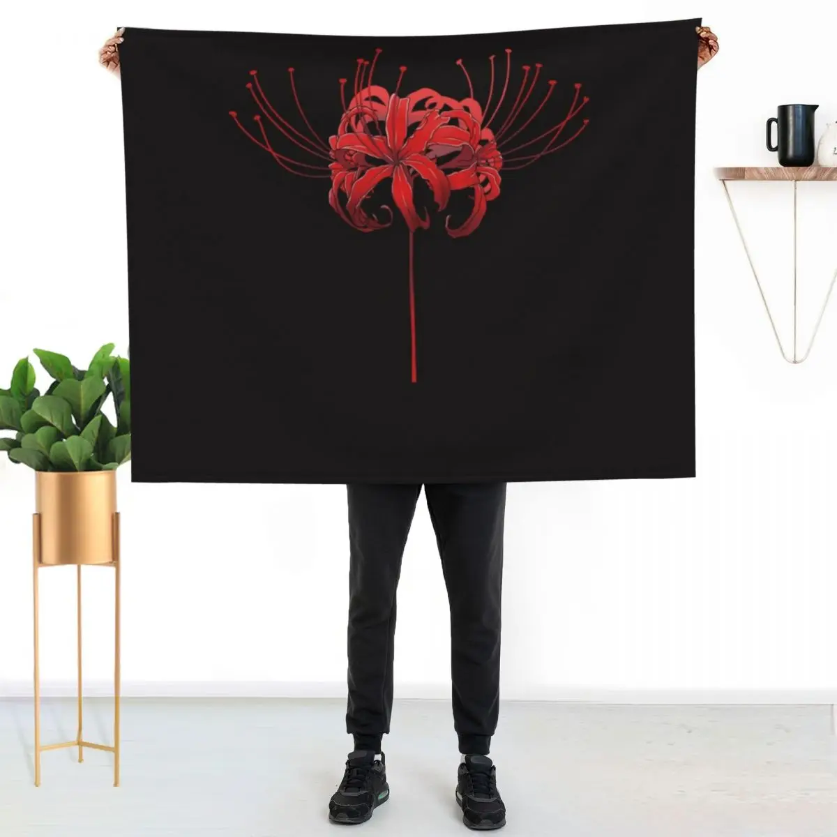 Beautiful Red Spider Lily Classic . Throw Blanket Kid'S Hairys Luxury Weighted Hairy Blankets