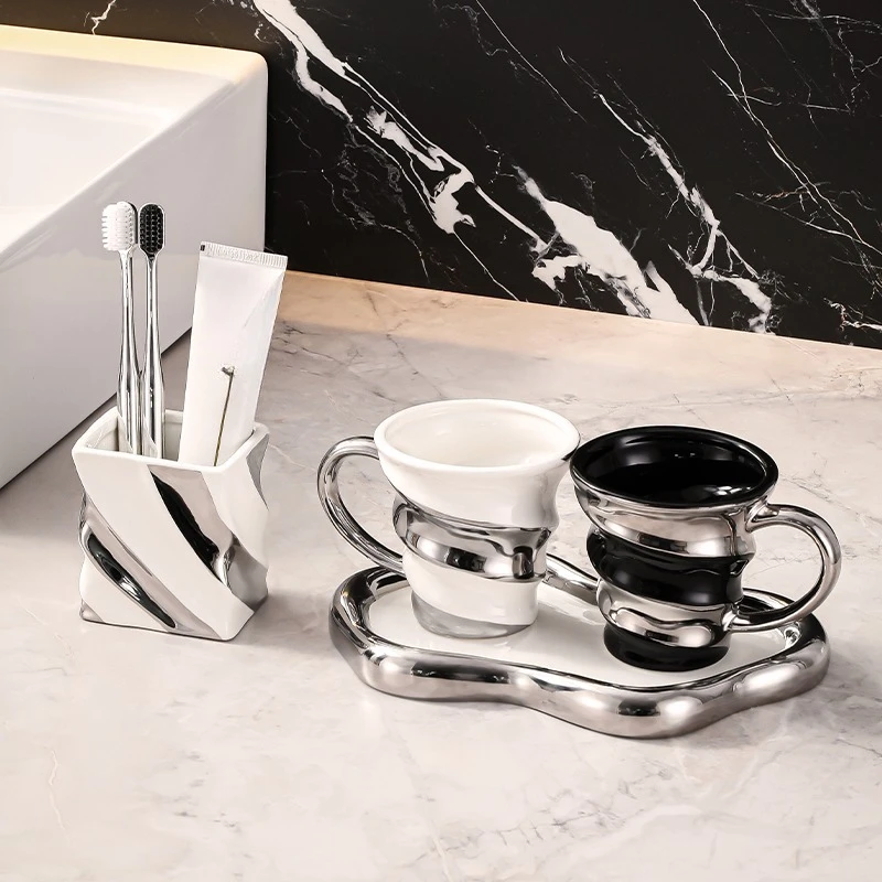 Single toiletry cup, high-value cup, toothbrush, toothbrush, shelf set