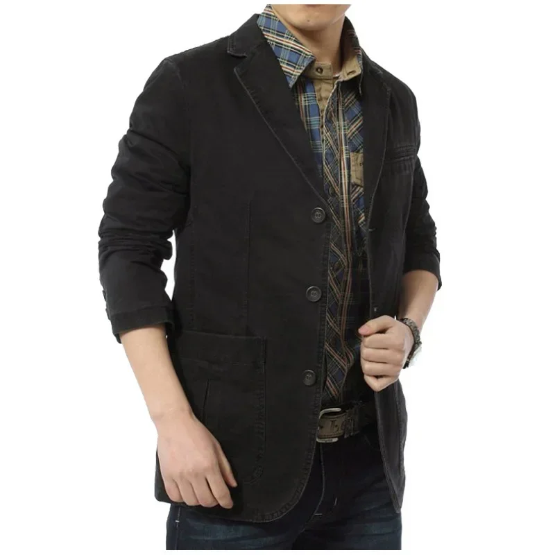 

2024 Spring Autumn Luxury Men Blazers New Fashion Brand High Quality Cargo Suit Casual