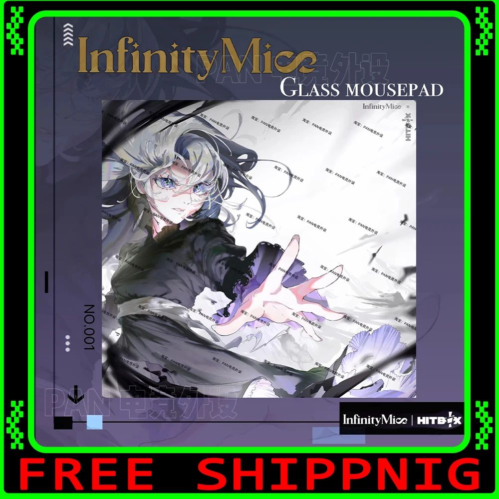 

Коврик для мыши PAN Esports Wisteria Glass, гладкий и скоростной, аналог InfinityMice x Wisteria для APEX, CSGO, аксессуары для ПК