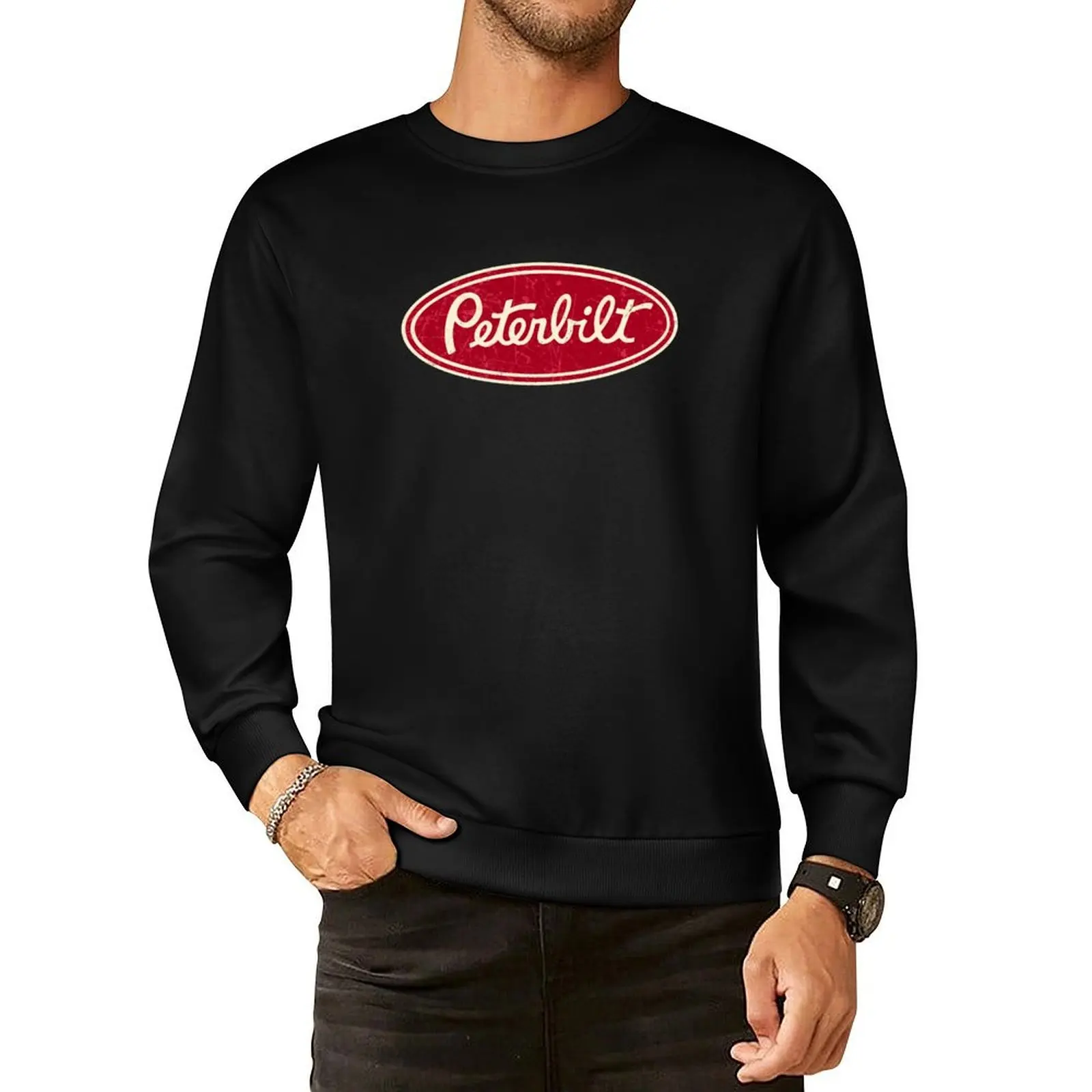 Peterbilt Truck Racing Vintage Pullover Hoodie men's autumn clothes anime clothes hooded sweatshirts