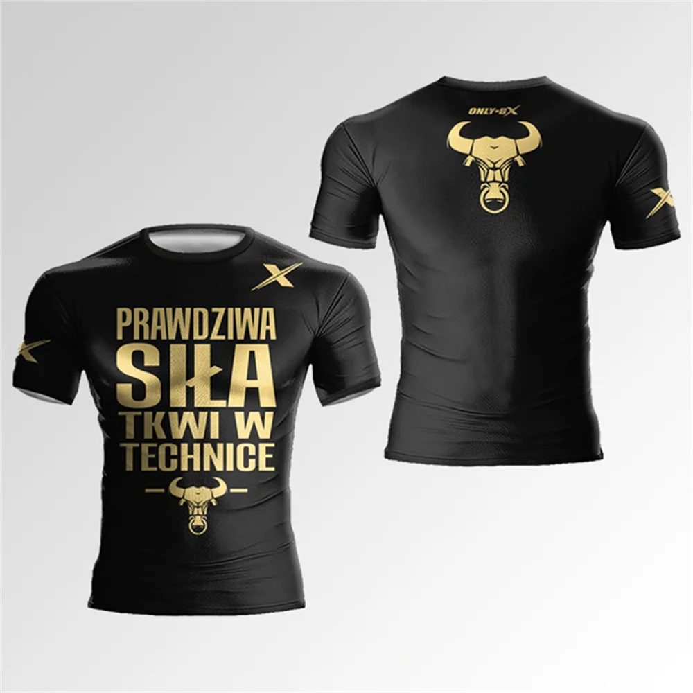 New 3D Muay Thai Printed T Shirt MMA Graphic T-shirts For Men Kid Fashion Cool Hip Hop Gym y2k Short Sleeves Sports Clothing Top