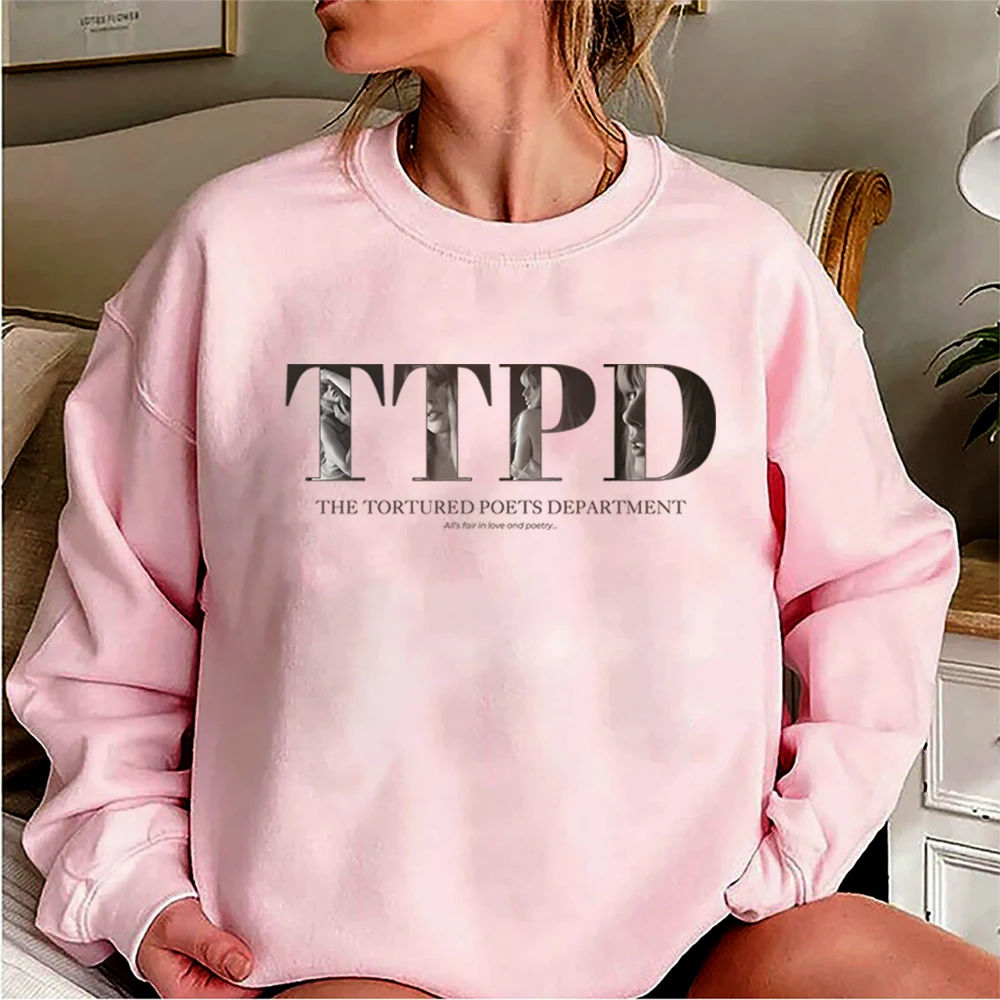 Ttpd Sweatshirt  All\'s Fair in Love and Poetry DOWN BAD Crying At The Gym Hoodie Florida!!! Tortured Poets Crewneck Sweatshirts