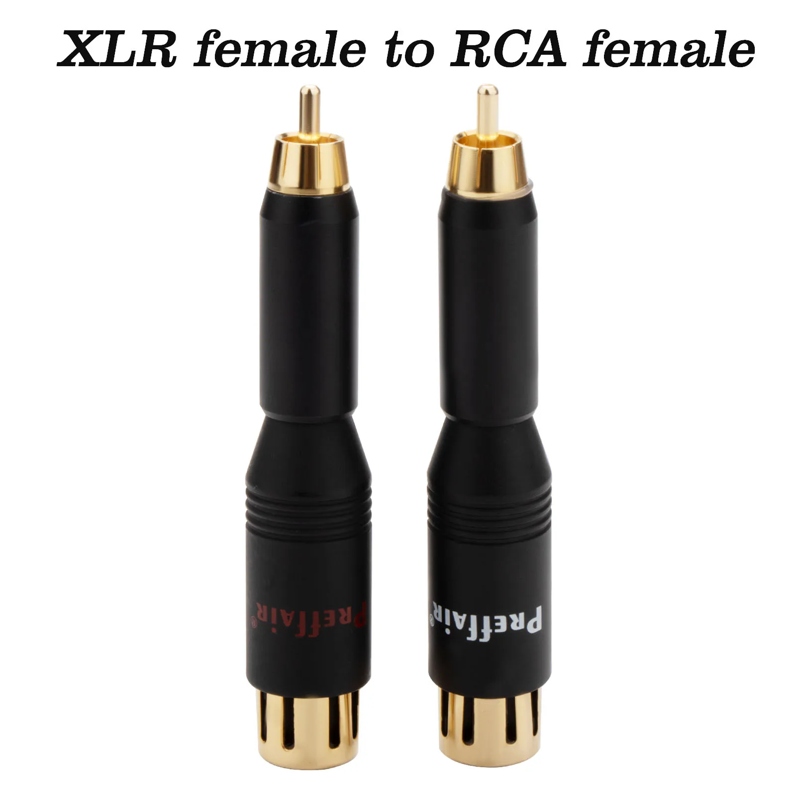 Hifi Audio RCA Stecker auf XLR Buchse/Stecker Adapter Stecker für Verstärker 2 Stecker 2 Buchse – Detail 3
