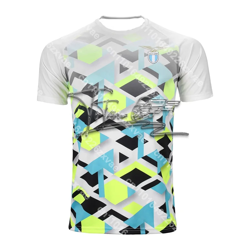 

Lazio _2024-25_ Pre Match Jersey Мужская повседневная футболка для занятий спортом на открытом воздухе Удобный быстросохнущий детский модный топ