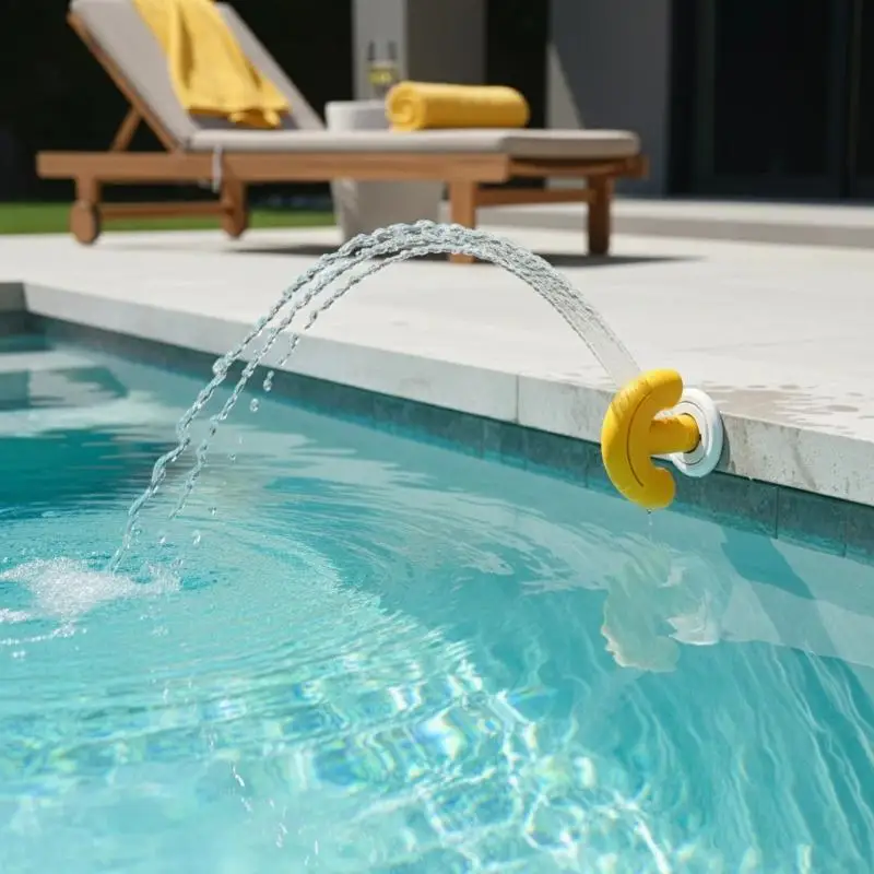 New Multifunctional Swimming Pool Fountain Nozzle Universal Aeration Waterfall Spray for Pool Cooling Aeration Decoration Use