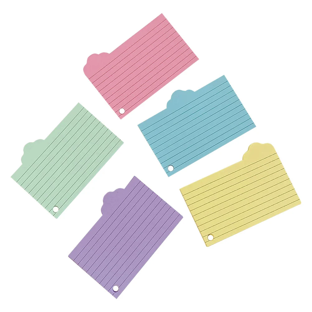 

125 Sheets Index Card Cloud Note Paper Office Nail Stickers Memo Pads Colored Cards