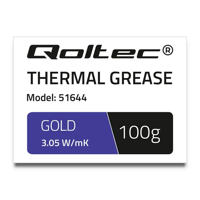 Qoltec Koelpasta 3.05 W/m-K | 100 gram | Goud