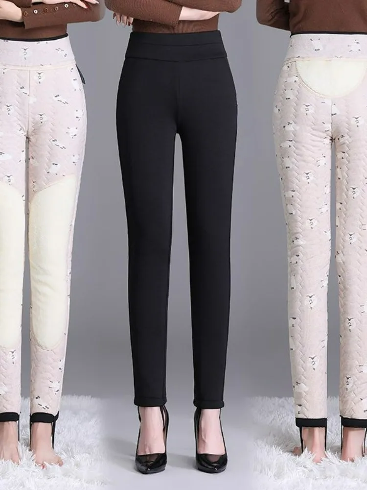 ultra-thick-knee-high-warm-winter-trousers-high-waist-fleece-lined-thickened-base-layer-pants-with-pockets-for-outdoor-wear
