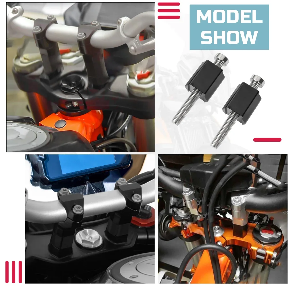 New Motorcycle Handlebars Riser Back Move Mount Clamp Accessories For 390 790 890 1050 1090 1190 Adventure 1290 Super Adventure