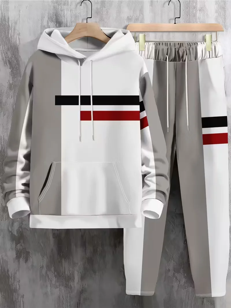 Simple Autumn And Winter Men Hoodie Set Men Minimalist Hoodie Street Sports Hoodie Set Quick Drying And Breathable Hoodie Sets
