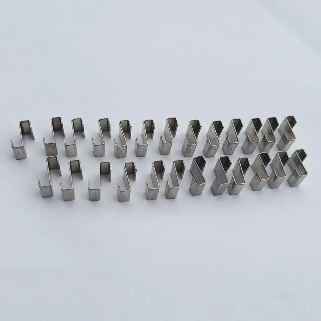 Paquete de 25 clips de fijación para paneles de vidrio de invernadero, clips de superposición Z para acristalamiento de invernadero plateados