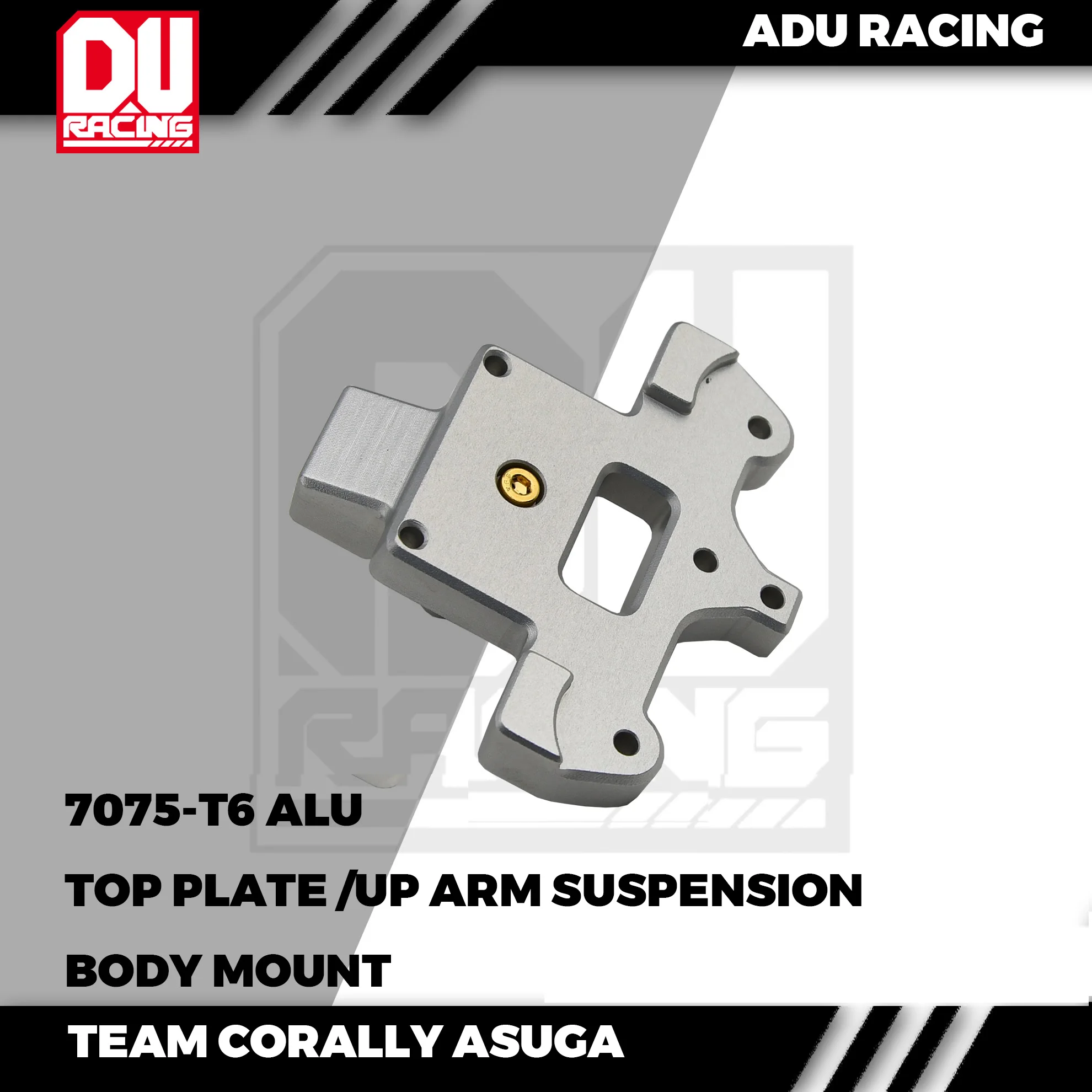 ADU RACING 7075-T6 ALU TOP PLettes ARM SUSPEN316For TEAM CORALLY ASUGA