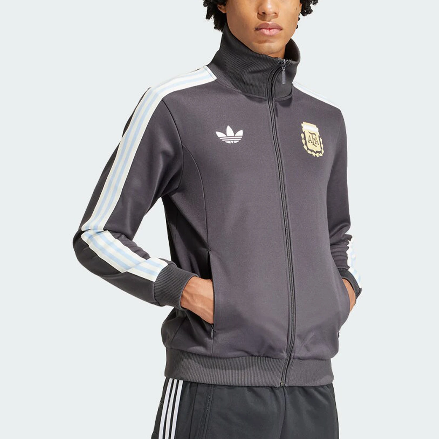 

Adidas Official Genuine Originals Men's Football Casual Retro Jacket IU2155