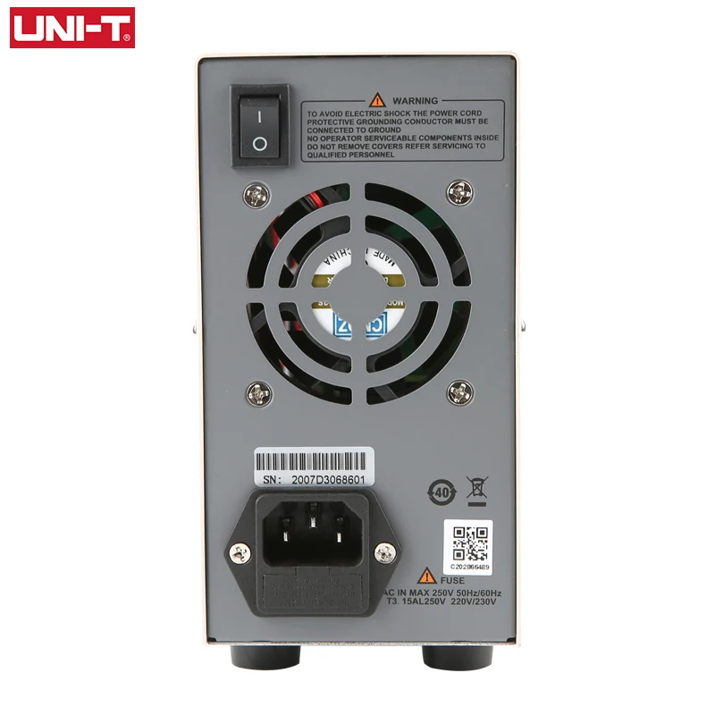 Imagem -06 - Uni-t-single-channel Switching dc Power Supply Estabilizador Regulador de Tensão Instrumento de Laboratório 4bits Display Utp1306s 32v 6a