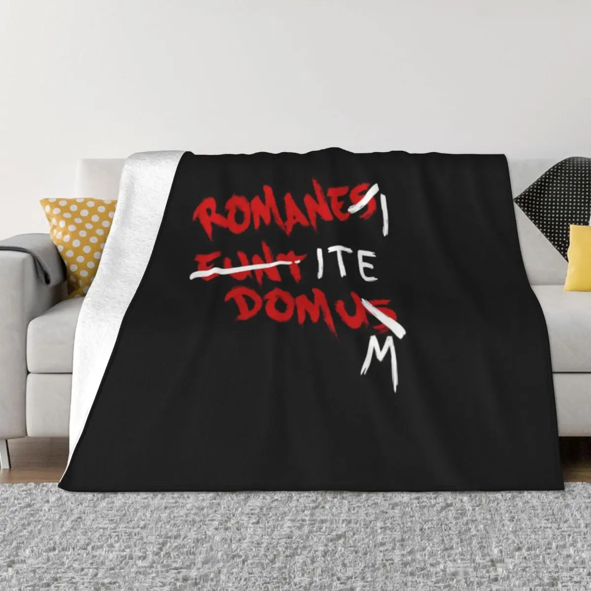 Romanes Eunt Domus - Romans Go Home, regalo personalizado para amigos, manta de microfelpa ultrasuave y acogedora
