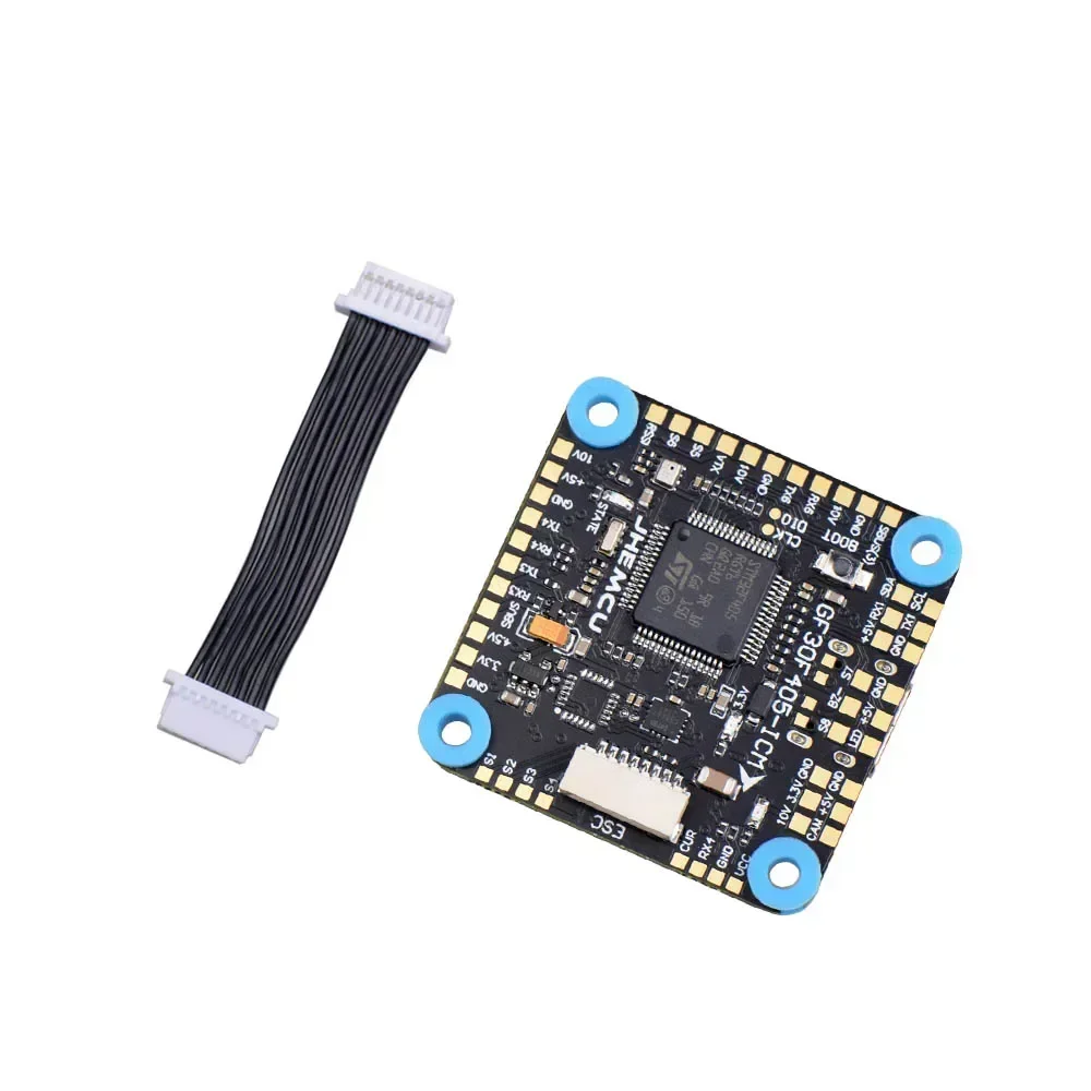 JHEMCU GF30F405 Flugsteuerung STM32F405 ICM-42688-P OSD 3-8S 5V/10V Dual BEC 16MB Blackbox RC FPV Freestyle Langstrecken-Drohne – Detail 3