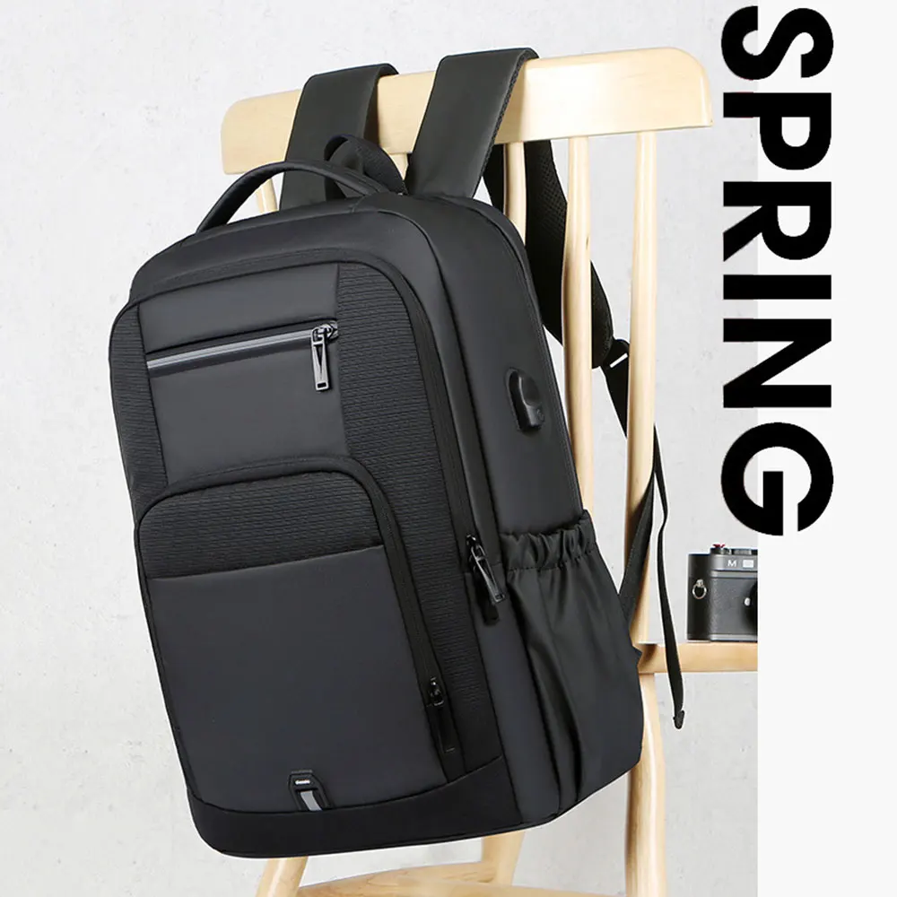 Men's Travel Backpack with USB Port Business Trip Airplane Cabin Backpacks 17