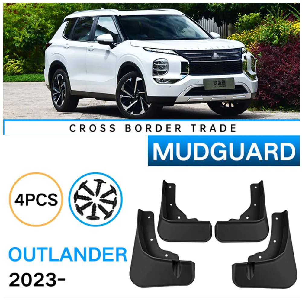 

Car Mudguards For Mitsubishi Outlander ABS Mud Guards Fender Flare Mudflaps Exterior Parts Auto Accessories