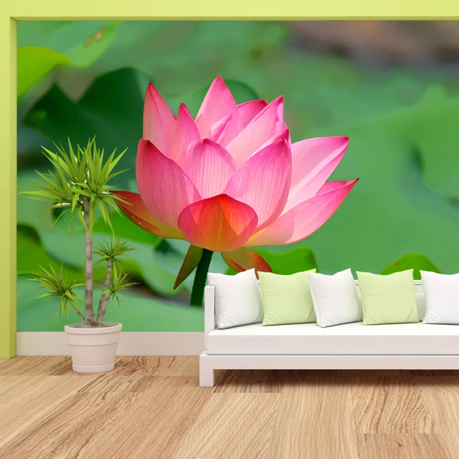 Abstract Wall Papers Home Decor Peel and Stick Wallpaper Contact Paper Wallpapers for Living Room Lotus Water Lily Marble Murals