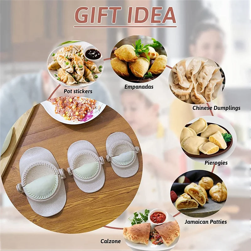 

ABXF-Empanadas Press Mold Maker Set Empanada Molds With Dough Cutter And Stuffing Spoon