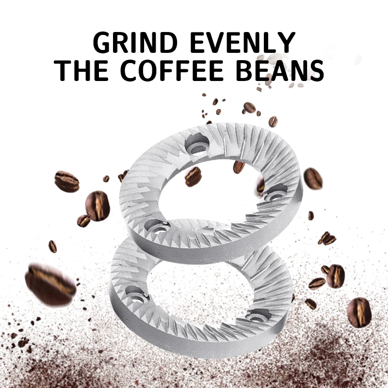 64mm Flat Burrs Sweet High-Uniformity Espresso Grinding, Commercial Espresso Coffee Bean Grinder Burrs for Coffee Accessories