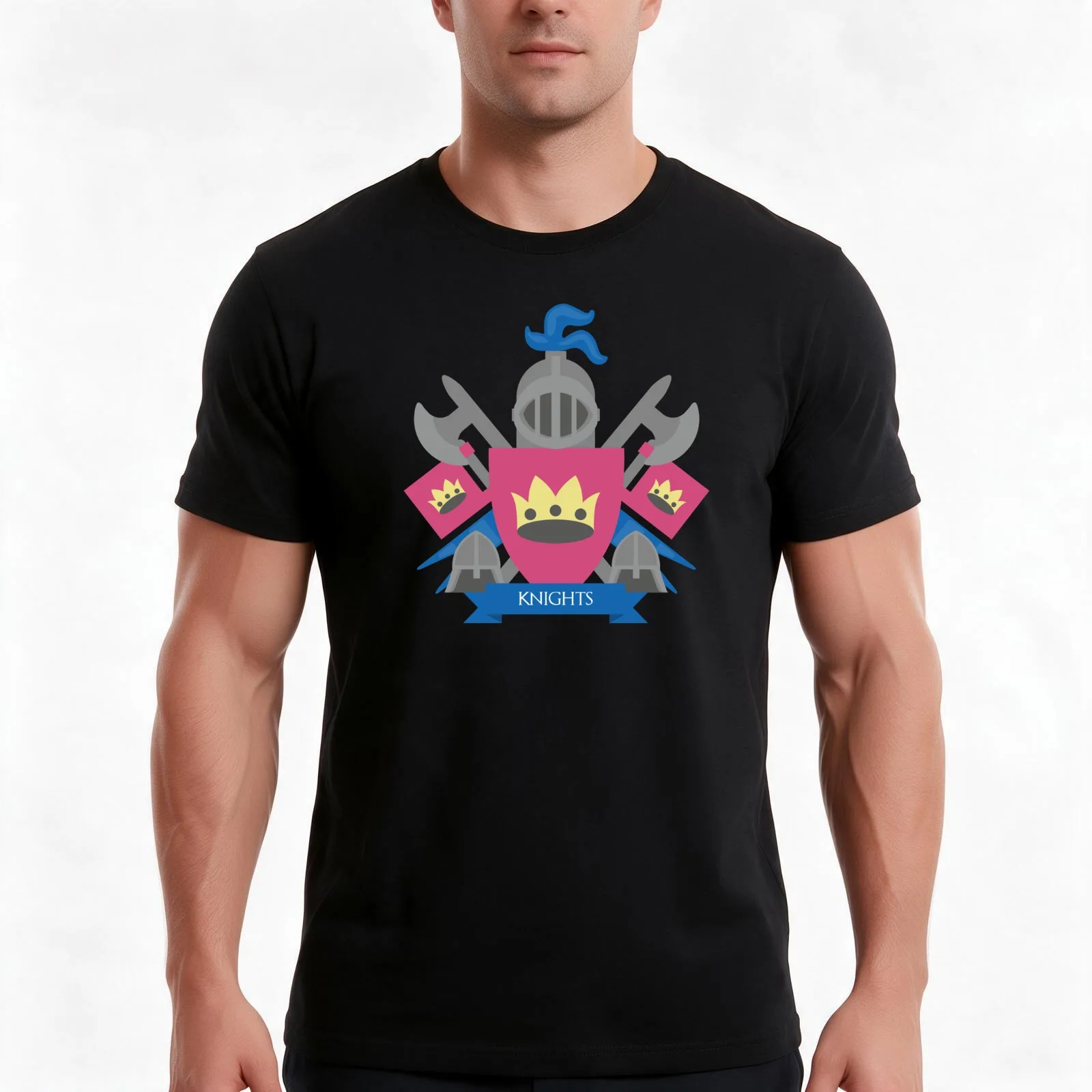 Heraldry: Knights of the Yellow Castle 1978 T-Shirt Summer Casual Cotton Tee Oversized Streetwear Tops Vintage Graphic Print