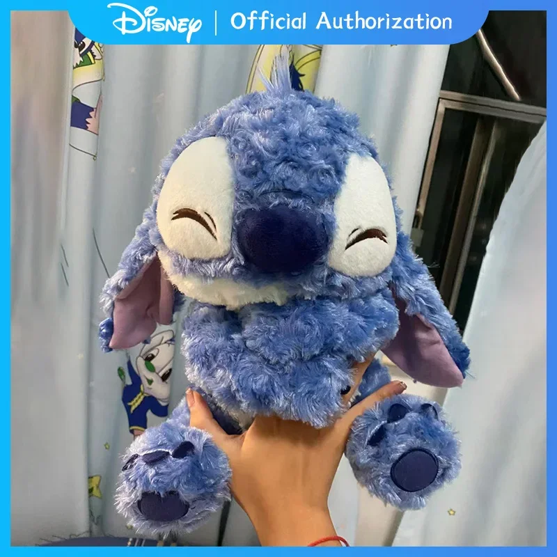 28CM New Disney Lilo & Stitch Curly Hair Plush Toy Cute Cartoon Bear Stuffed Doll Anime Pillow Souvenir Kawaii Birthday Gift