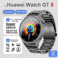 Original Watch GT5 Pro Smartwatch GPS trajectory AMOLED 4G ROM NFC Compass Bluetooth Call Clock Sports Smart Watch Men 2025 Gift