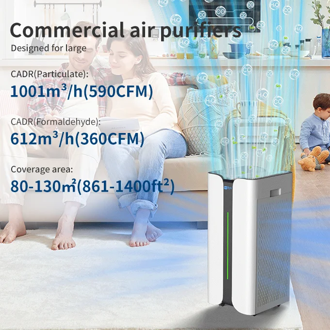 Air Purifier HEPA Carbon Filter Portable For Home Room Office