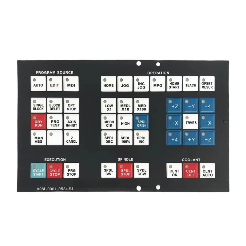 Operation Panel Keypad Membrane A98L-0001-0524#T #J #S For CNC Machine Tool