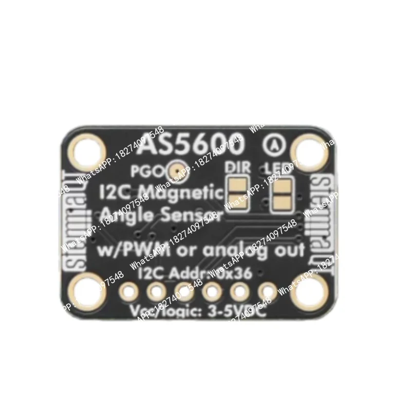 AS5600 12-bit high precision Magnetic Angle Sensor module - Compatible STEMMA QT connector