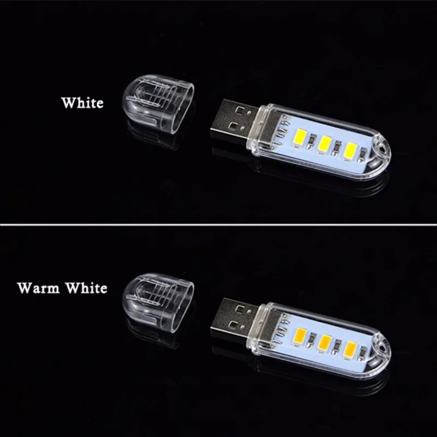 New Mini USB LED Book Light Ultra Bright Reading Lamp SMD LED Bulb Night Light  Power Bank PC Laptop Notebook DC5V 3000-6500K