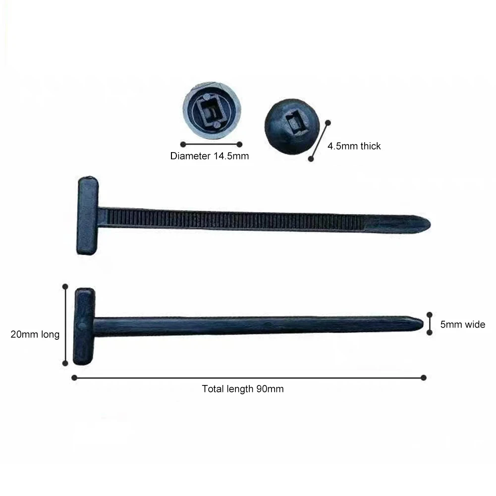 20-200 قطعة النايلون العالمي رباط للكابل مشبك دبوس وزر البريدي العلاقات الذاتي قفل الكابلات الثابتة البريدي التعادل سلك الربط الأشرطة