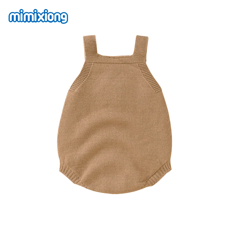 Baby Bodysuits Clothes 0-18m Casual Sleeveless Knit Newborn Boy Girl Onesie Coveralls One Piece Infant Jumpsuits Toddler Outfits