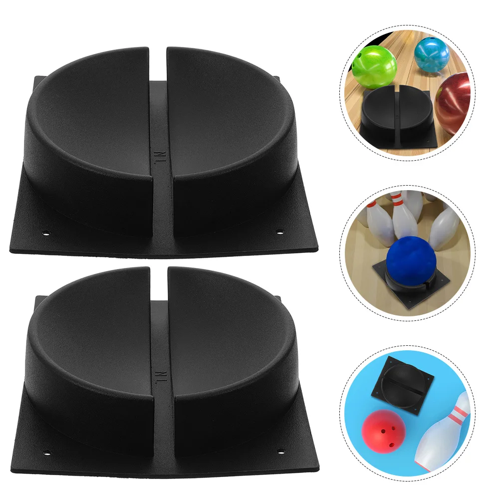 

2Pcs Universal Bowling Ball Holder Base Plastic Sports Ball Rack Gym Storage Organizer Stable Durable Sports Equipment Storage