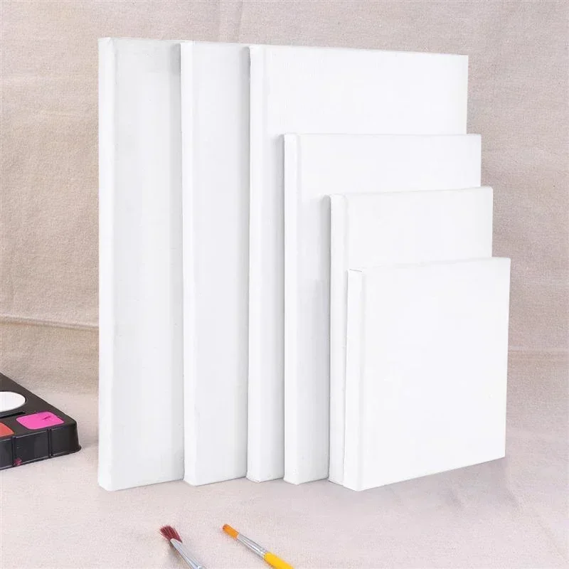 5pcs 10pcs Art Wood Painting Frame Cotton White Stretched Canvas Frame for Drawing Painting DIY Canvas Painting Supplies