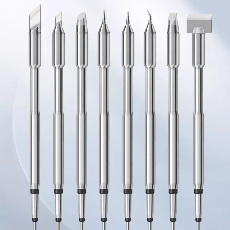 YARUN Universal 245 Soldering Station Plug-in Type Heat Source with Straight-pointed Curved Tip Welding Tip for Electric Welding