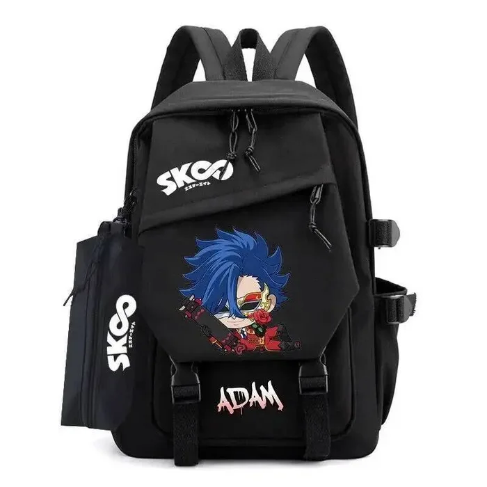 

Синий, черный SK8, школьные сумки для подростков Infinity, рюкзаки Mochilas большой вместимости для аниме-игр