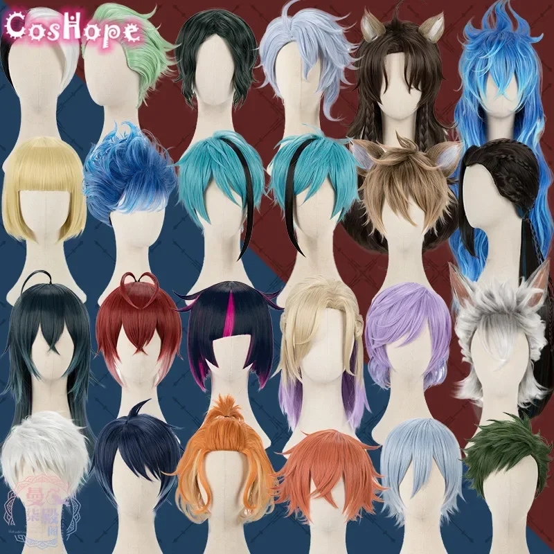 

Riddle Ace Trey Cater Deuce Malleus Lilia Silver Sebek Blue Jade Floyd Idia Ortho Jamil Cosplay Wig Halloween