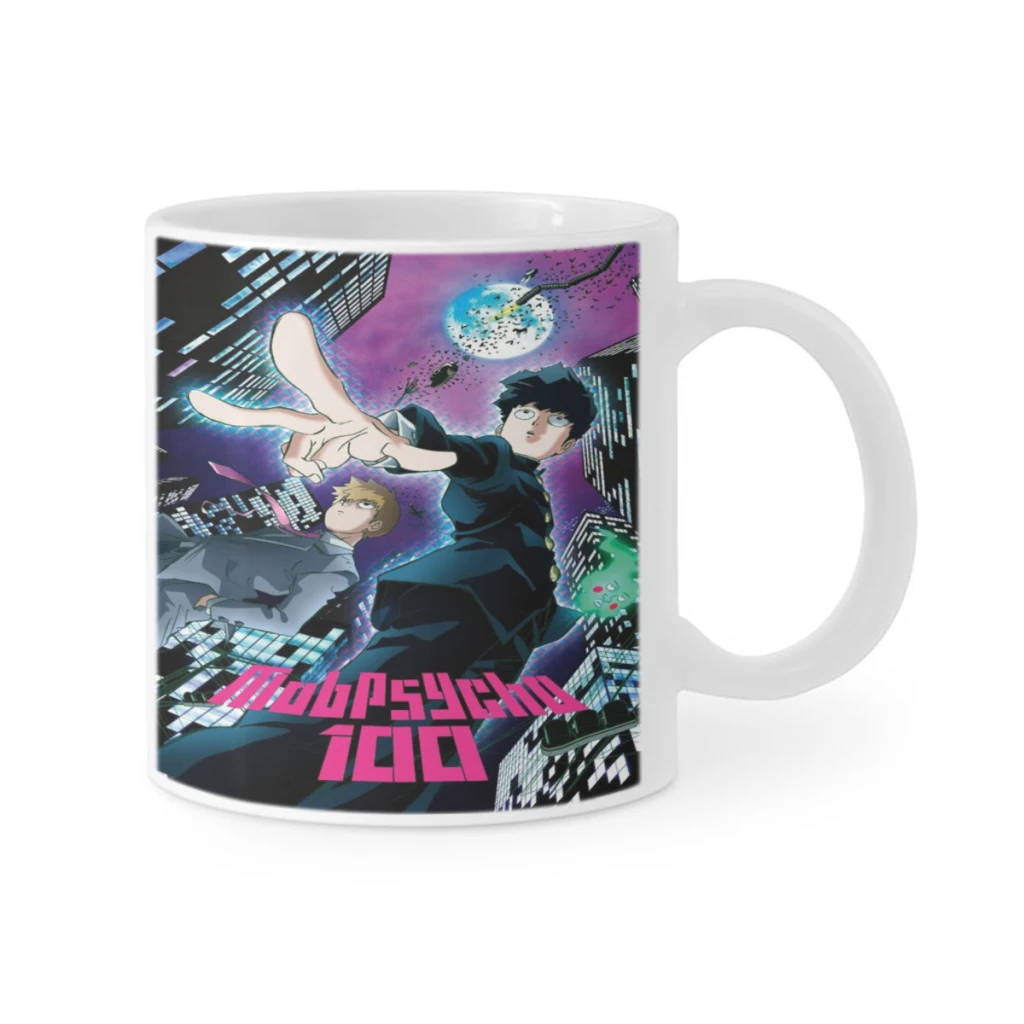 Mob Psycho 100 Ceramics Coffee Mug Cute Gamer Birthday Gift Back To School Mug