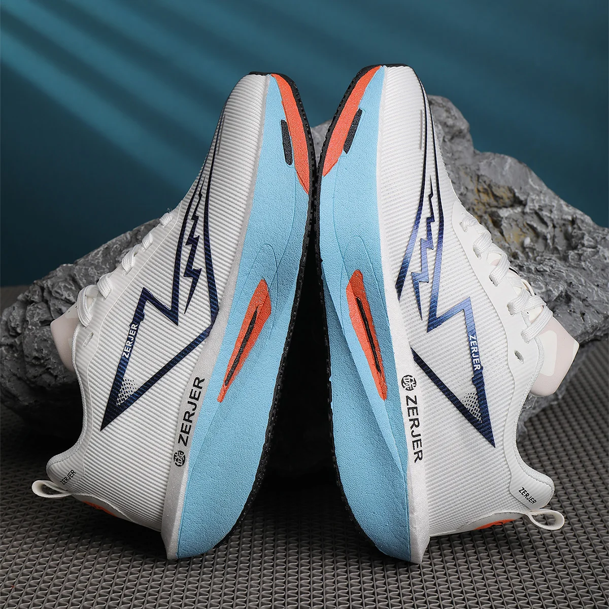 ZERJER Men's Mountain Bike & Hiking Shoes, Wear-Resistant Off-Road Cycling Shoes, Compatible with Multiple Environments and Terr