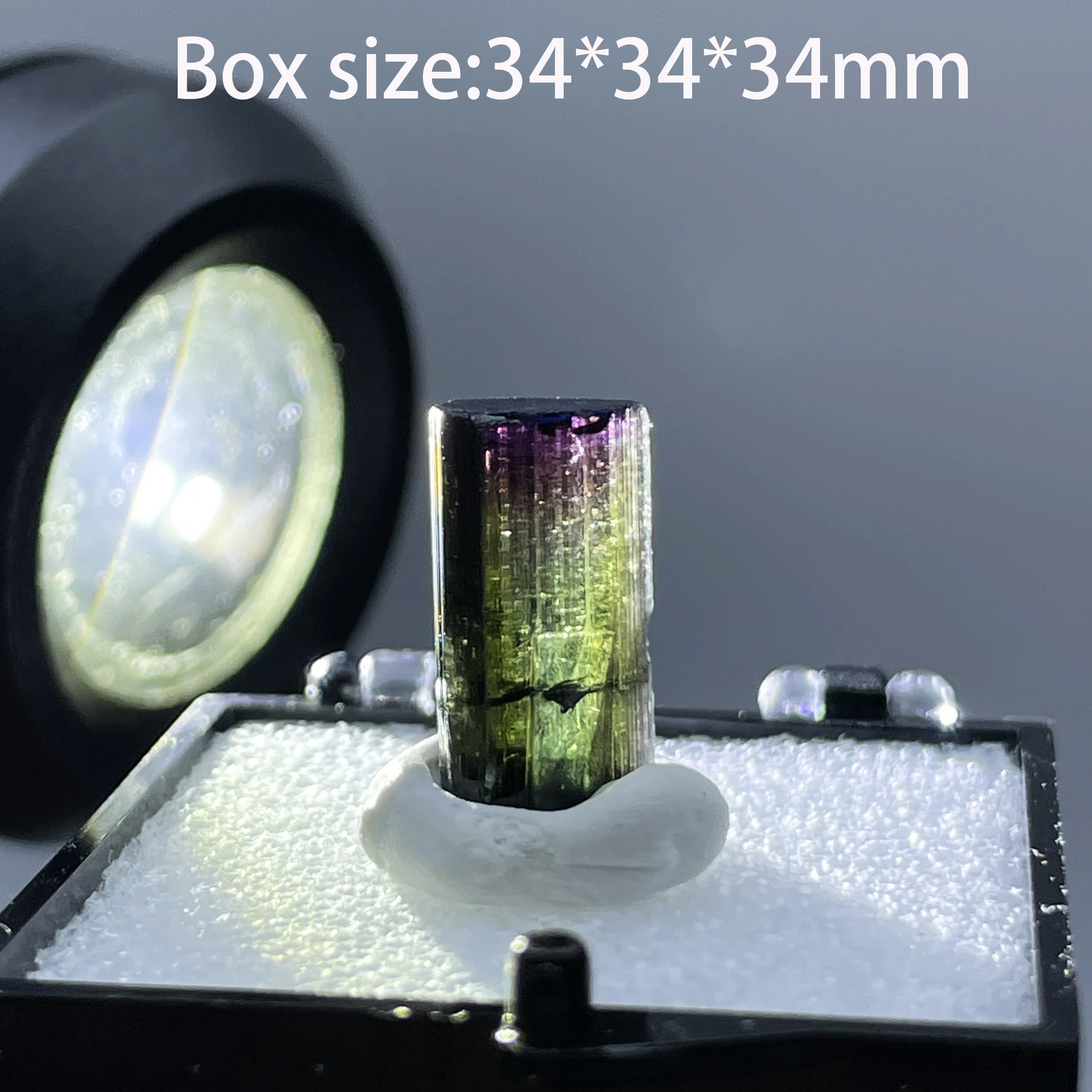 100% Natural Raw Stone Colorful Tourmaline Quartz Crystal Mineral Specimen Teaching Rock Home Decoration Gift Healing