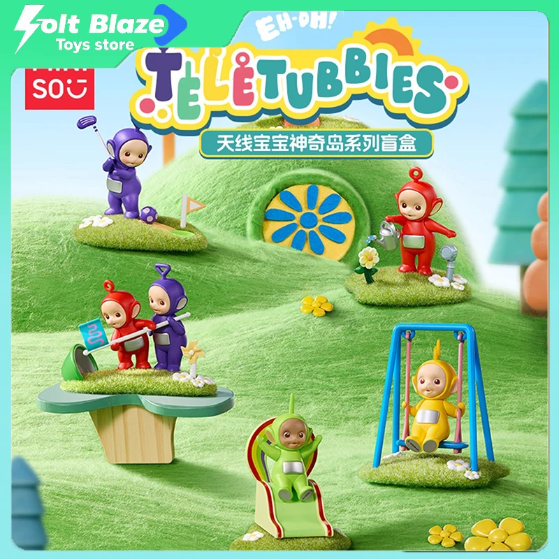 MINISO Teletubbies Wonder Island Series صندوق أعمى لعبة عصرية تمثال عروسة كارتون غرفة عرض لعبة أطفال هدية الكريسماس لفتاة #1