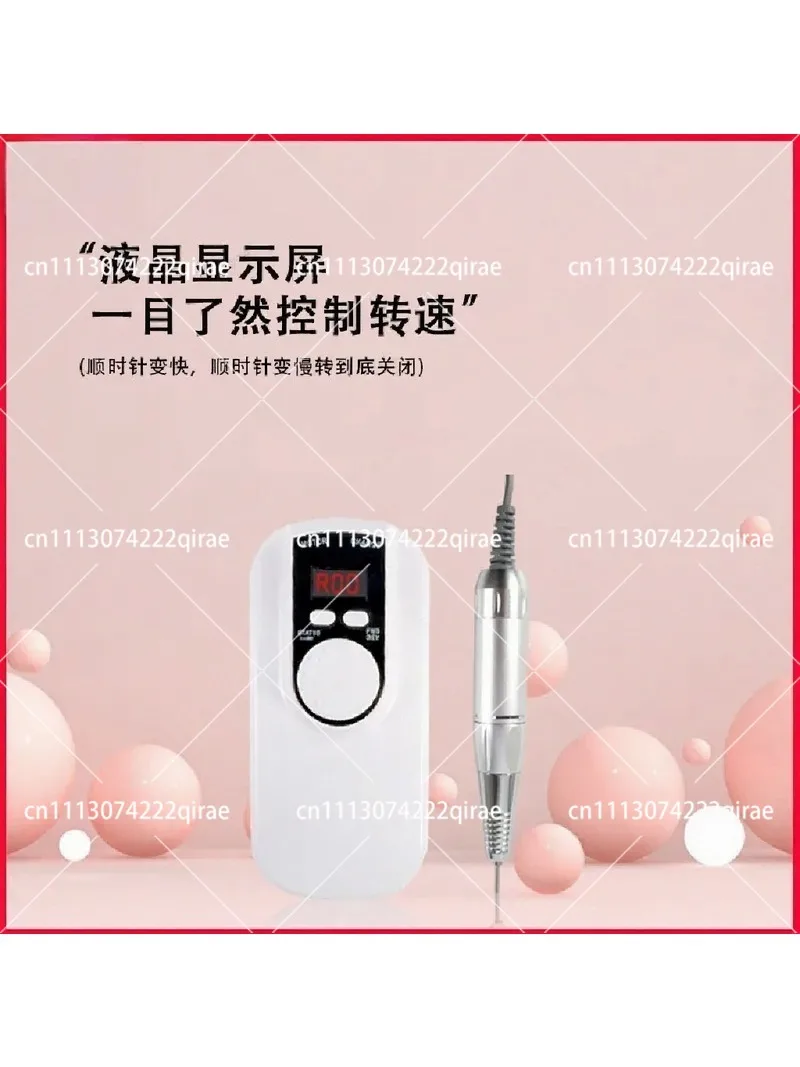 35000RPM High Speed Nail Drill, Rechargeable Electric File for Manicure & Lab Work, Large Capacity