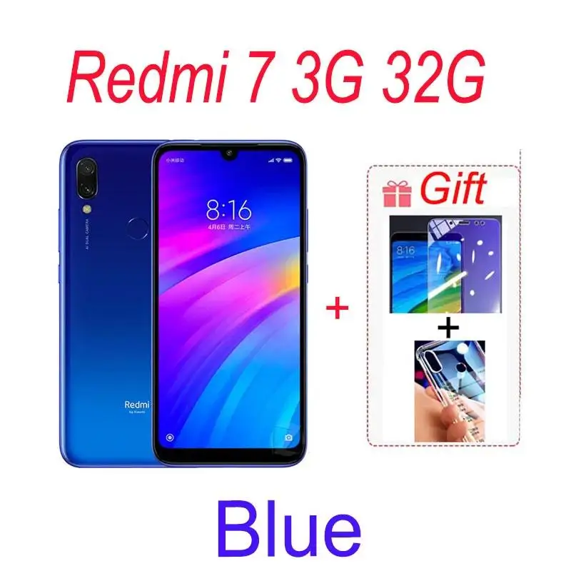 New! Redmi 7 3GB 32GB/4GB 64GB celular googleplay Fingerprint Octa-core Global Rom 4G Smartphone